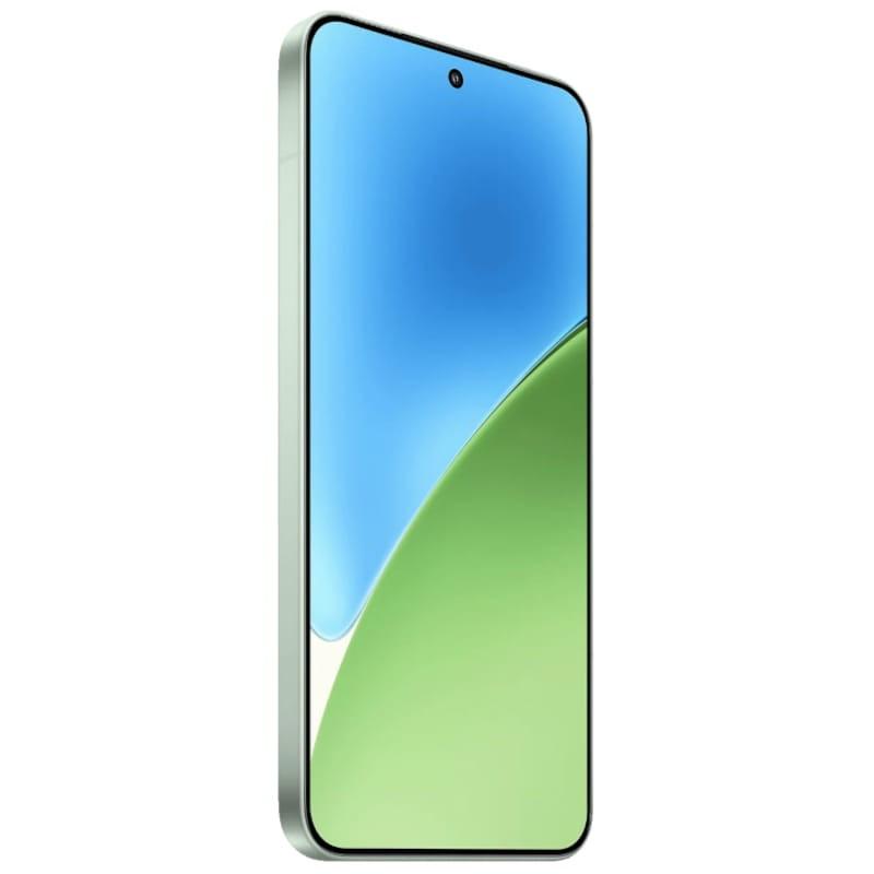 Xiaomi 15 5G 12GB/512GB Verde Vista del frontal y lateral izquierda