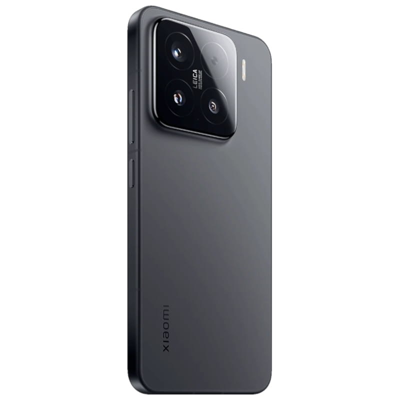 Xiaomi 15 5G 12GB/512GB Negro Vista trasera y lateral izquierda