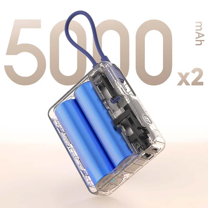 Xiaomi 33W Power Bank 10000mAh (Câble Intégré) Bleu - capacité