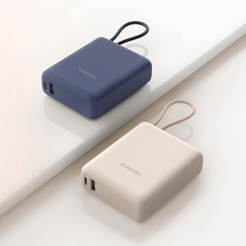 Xiaomi 33W Power Bank 10000mAh (Câble Intégré) Bleu - couleurs disponibles