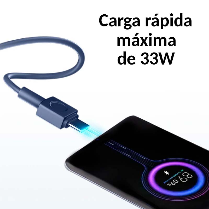 Xiaomi 33W Power Bank 20000mAh (Cable Integrado) Azul - potencia máxima