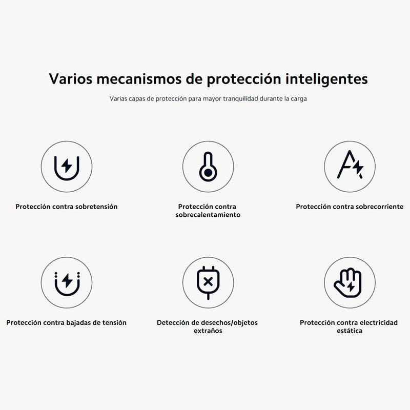 Xiaomi 50W Wireless Charging Stand Pro - proteção múltipla