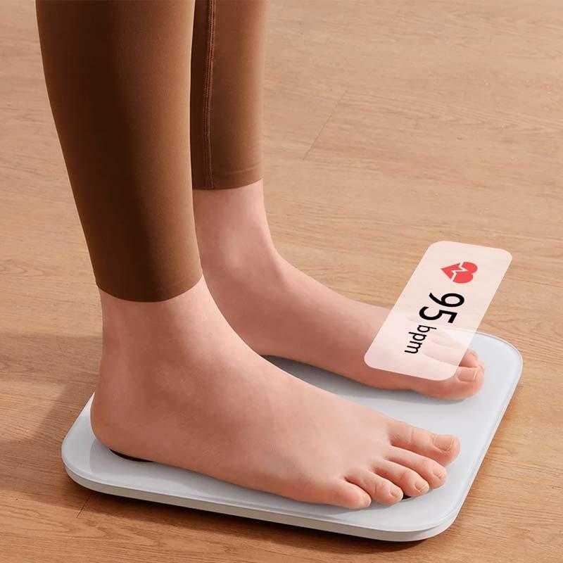 sensor de frecuencia cardíaca de la Báscula Xiaomi Body Composition Scale S400