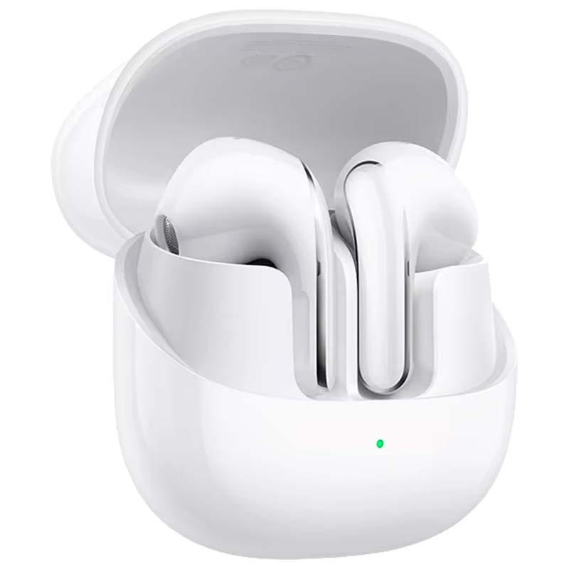 vue de face et latérale des Xiaomi Buds 5 ANC blancs