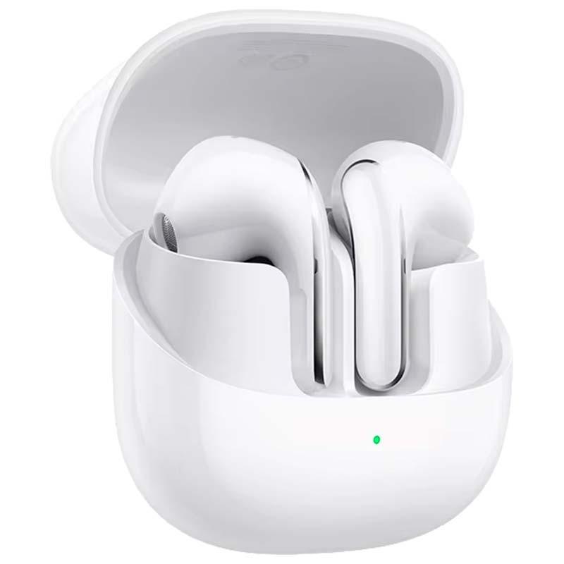 vue de face et latérale des Xiaomi Buds 5 ANC blancs