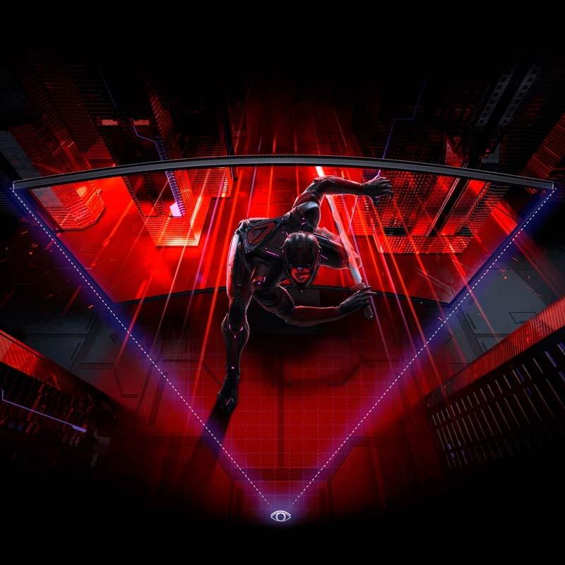 diseño curvo del Xiaomi Curved Gaming Monitor G34WQi