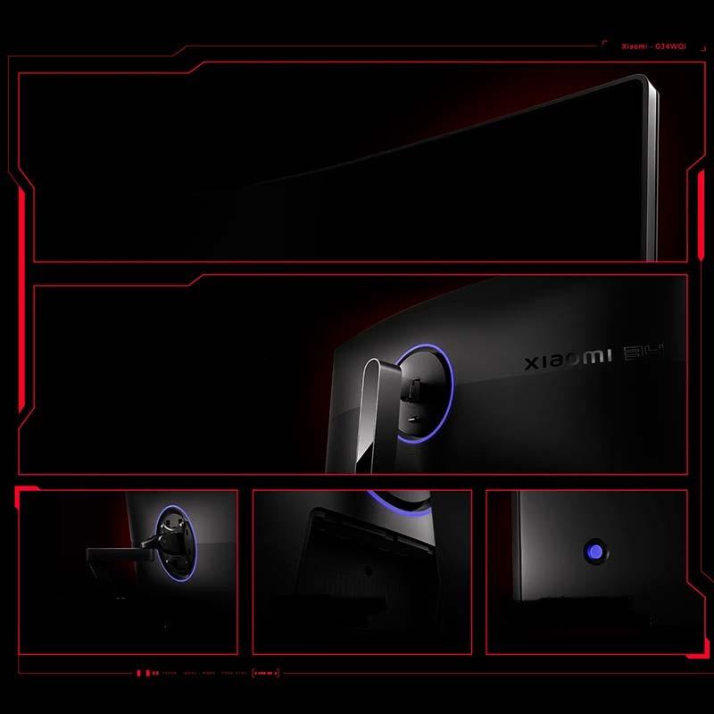 vista detallada del Xiaomi Curved Gaming Monitor G34WQi