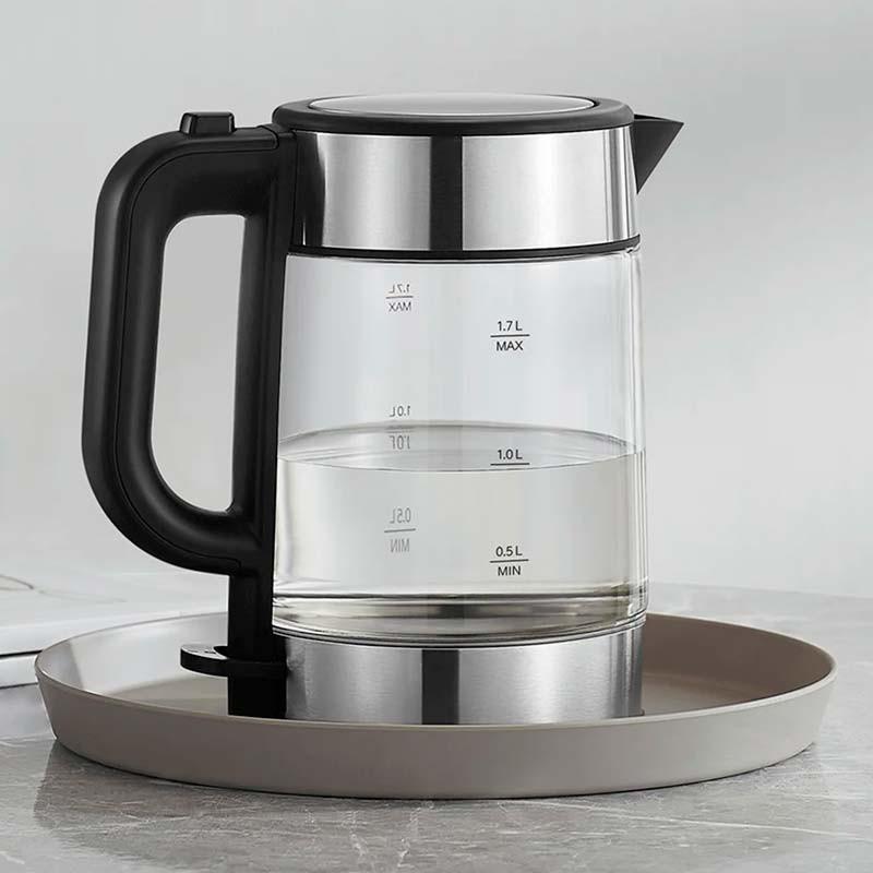 vista lateral del Hervidor Xiaomi Electric Glass Kettle