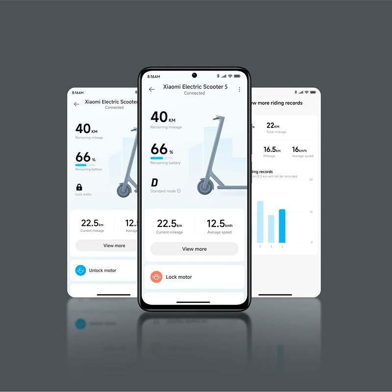 Xiaomi Electric Scooter 5 - control mediante APP