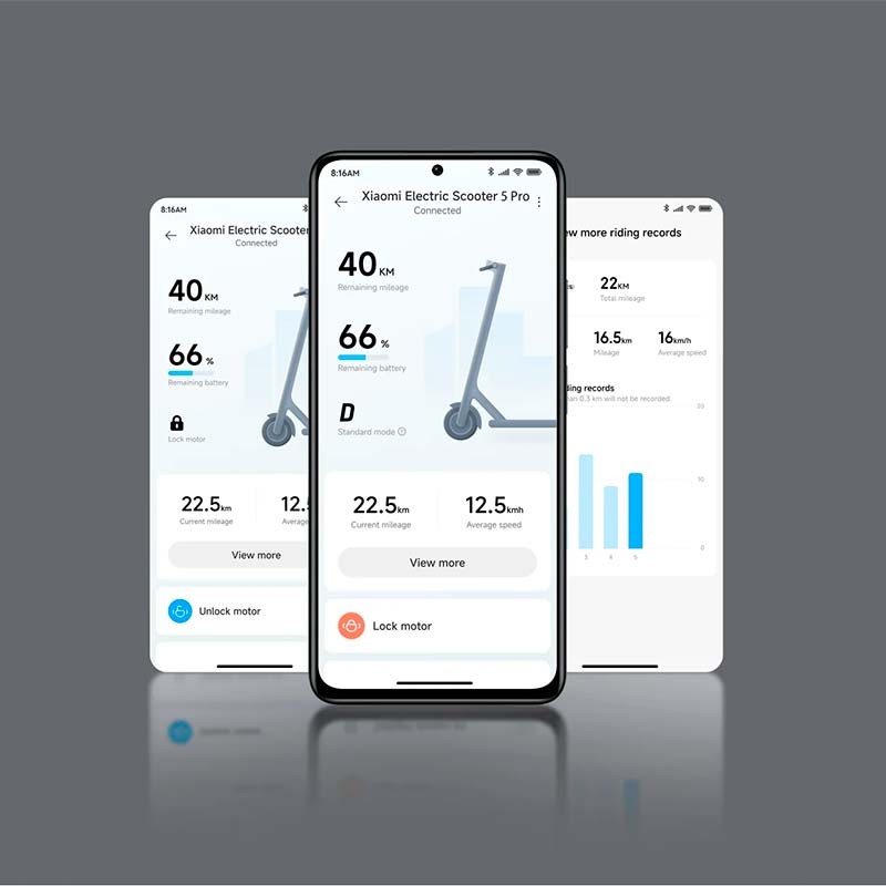 Xiaomi Electric Scooter 5 Pro - control vía APP