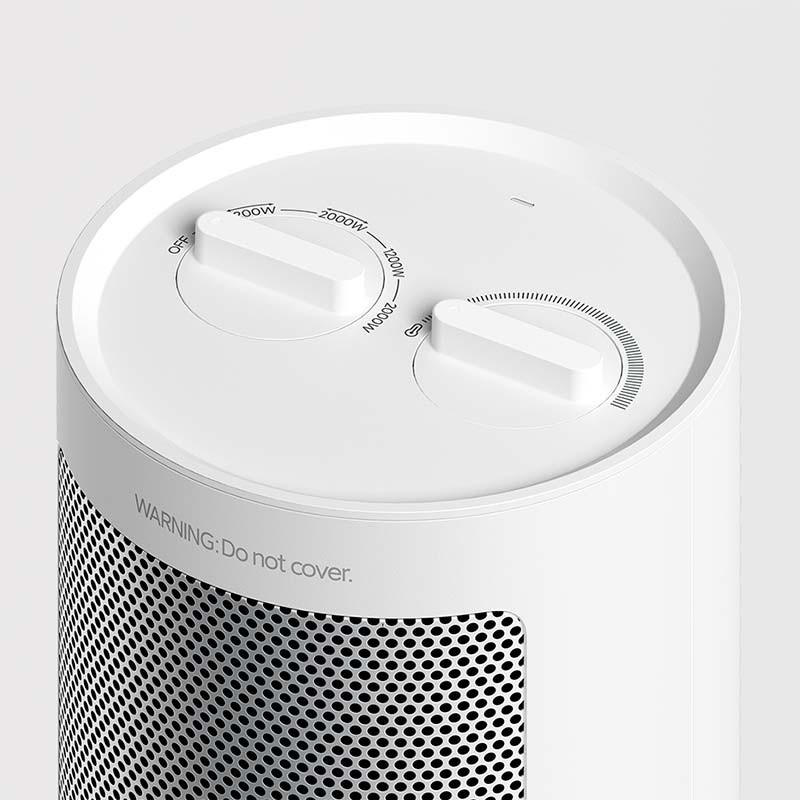 botón del Xiaomi Fan Heater Blanco