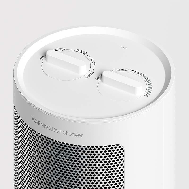 botón del Xiaomi Fan Heater Blanco