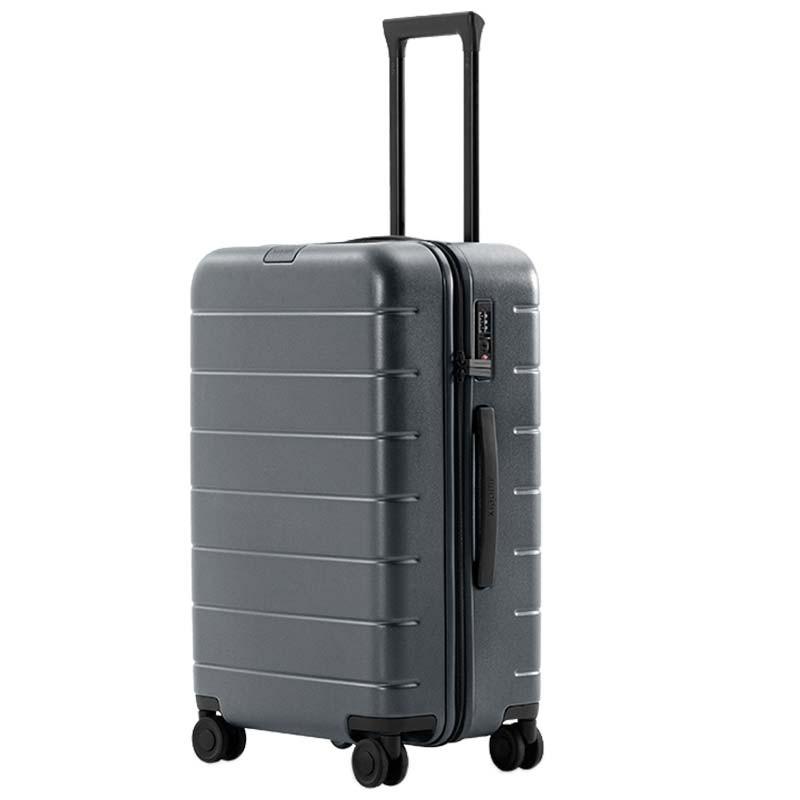 vista frontal y lateral de la Maleta de viaje Xiaomi Luggage Classic Pro gris de 28''