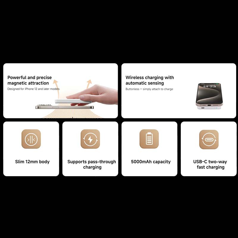Xiaomi Magnetic Power Bank 5000mAh - características principales