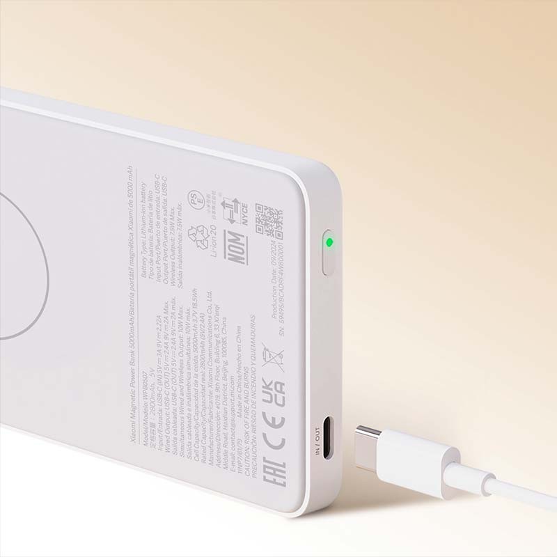 Xiaomi Magnetic Power Bank 5000mAh - puerto USB-C