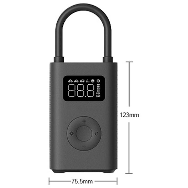 dimensiones del Mini compresor Xiaomi Mi Portable Air Pump 2