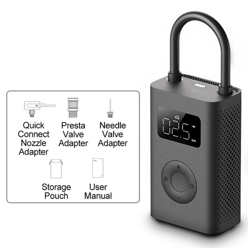 contenido del embalaje del Mini compresor Xiaomi Mi Portable Air Pump 2