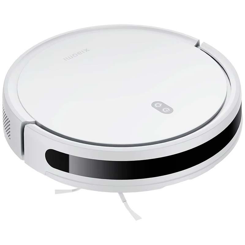 vista frontal y lateral izquierdo del Aspirador Robot Xiaomi Robot Vacuum E12 Blanco