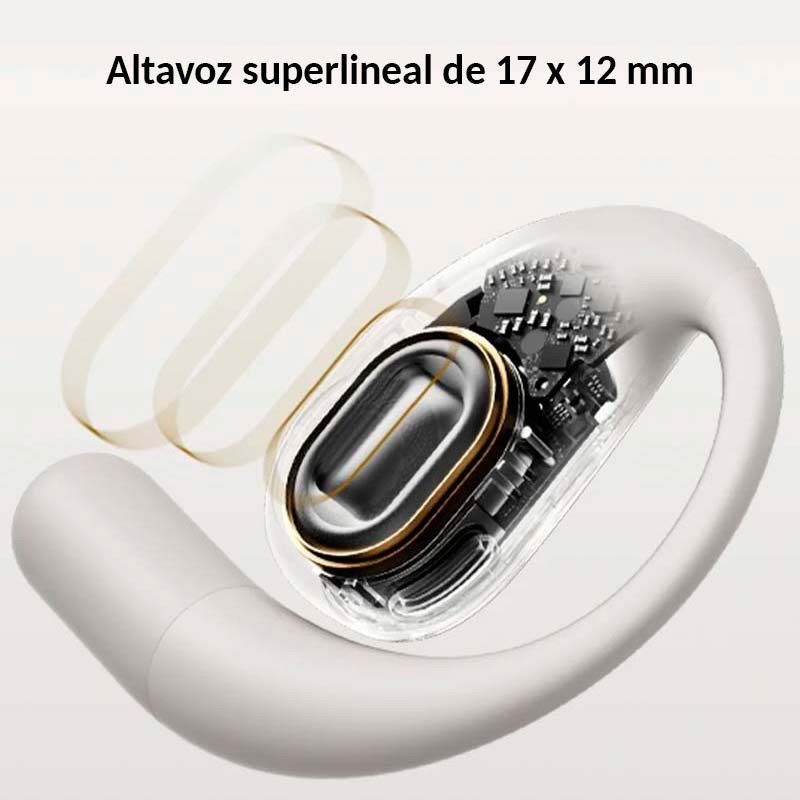 altifalante dos Auriculares Xiaomi Openwear Stereo Cinzento