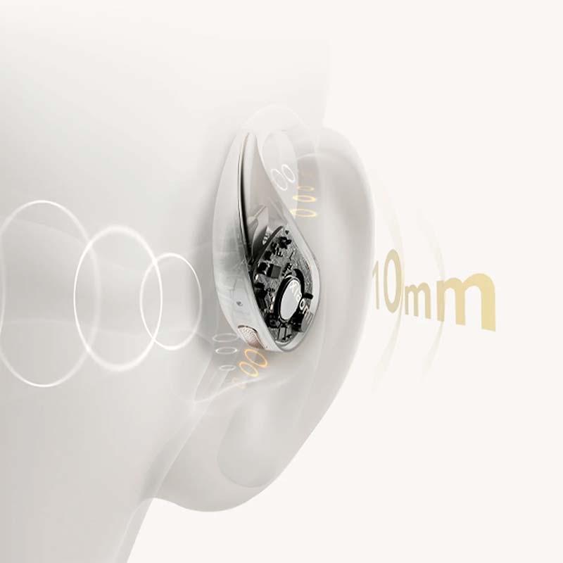 controlador independente de redução de fugas de som de 10mm dos Auriculares Xiaomi Openwear Stereo Cinzento