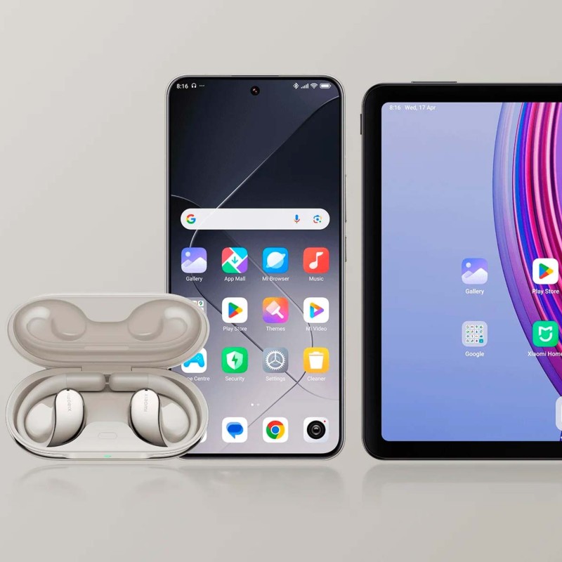 Xiaomi HyperOS dos Auriculares Xiaomi Openwear Stereo Cinzento