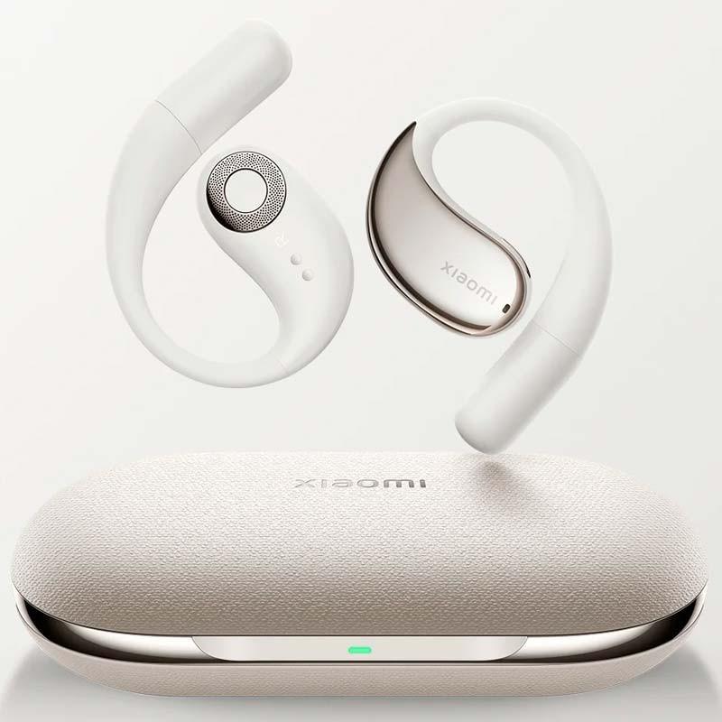 vista frontal y trasera de los Auriculares Xiaomi Openwear Stereo Beige