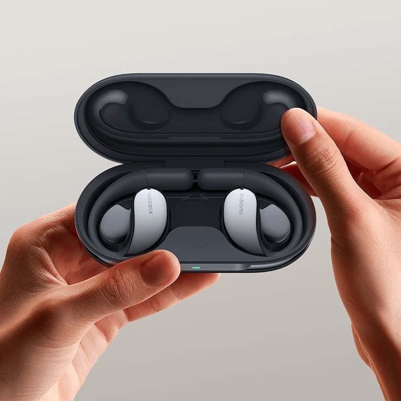 fotografia real dos Auriculares Xiaomi Openwear Stereo Cinzento