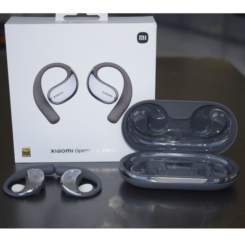 Foto frontal real do Xiaomi Openwear Stereo Grey - Auscultadores com design aberto