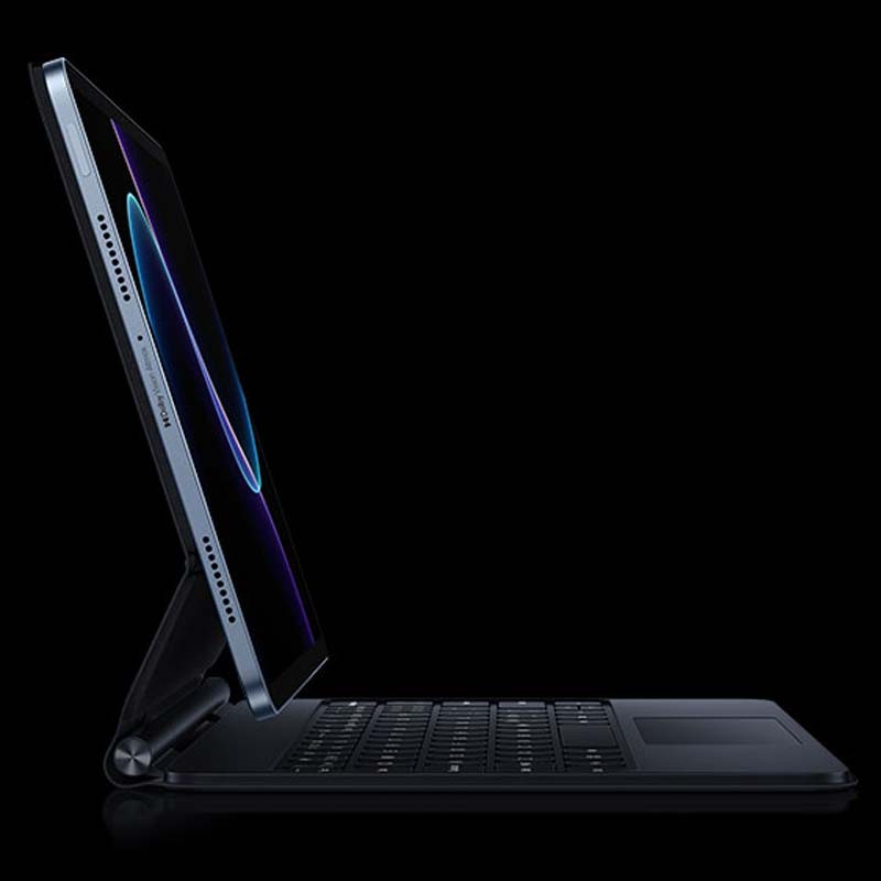 Clavier Xiaomi Pad 7 / 7 Pro Touchpad Keyboard avec Étui Intelligent Noir - vue latérale