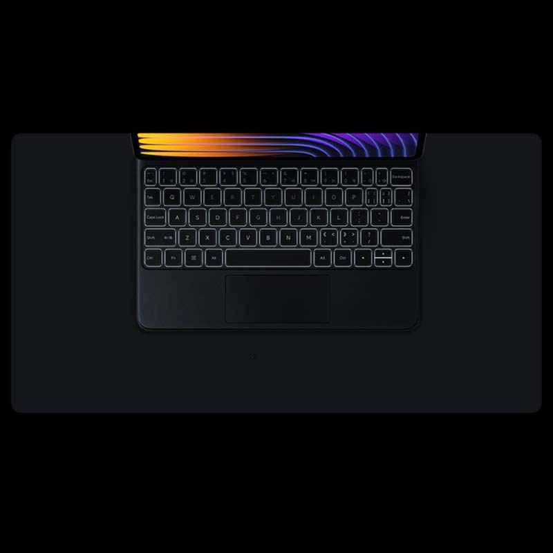 Clavier Xiaomi Pad 7 / 7 Pro Touchpad Keyboard avec Étui Intelligent Noir - vue supérieure