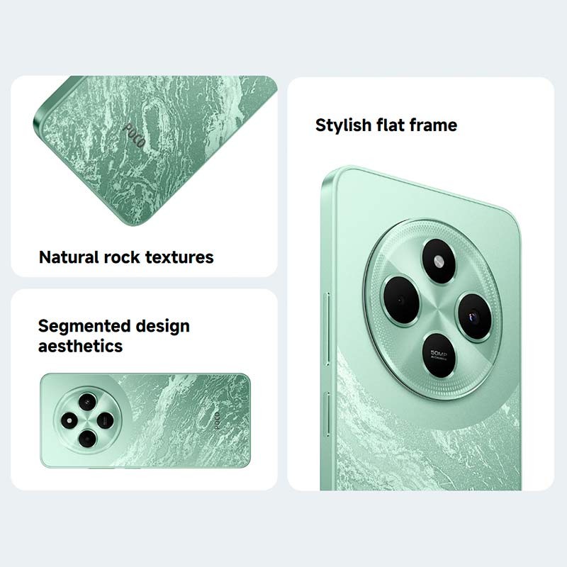 Xiaomi Poco C75 Verde - detalles del diseño