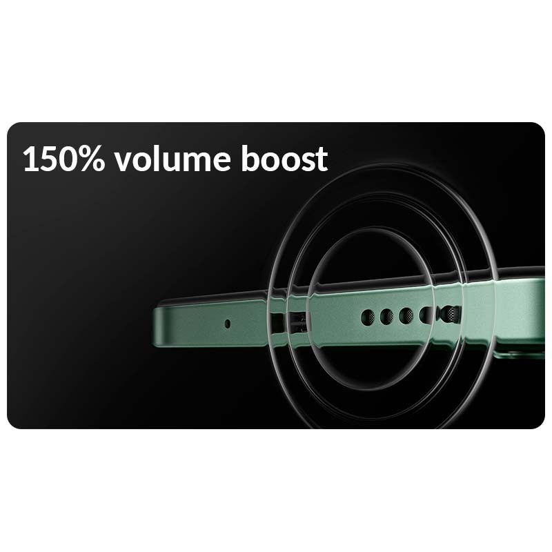 Xiaomi Poco C75 Verde - volumen al 150%