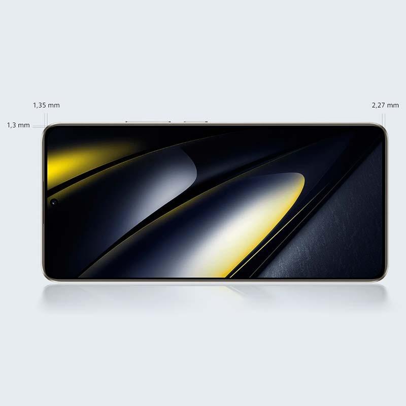 tamaño de bisel del Teléfono móvil Xiaomi Poco F6 5G 12GB/512GB Color Titanio