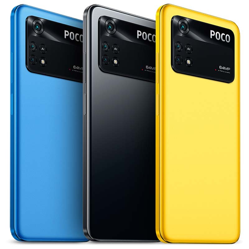 vista trasera del Xiaomi Poco M4 Pro 4G 8GB/256GB Amarillo