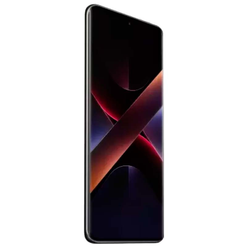 Xiaomi Poco X7 5G 8GB/256GB Negro - vista frontal y lateral izquierdo