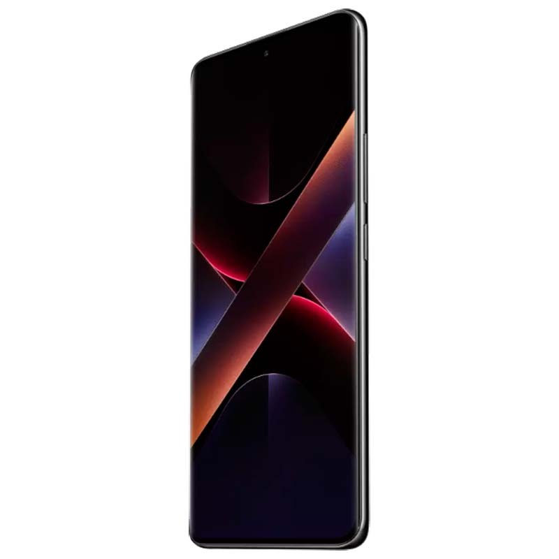 Xiaomi Poco X7 5G 8GB/256GB Negro - vista frontal y lateral derecho