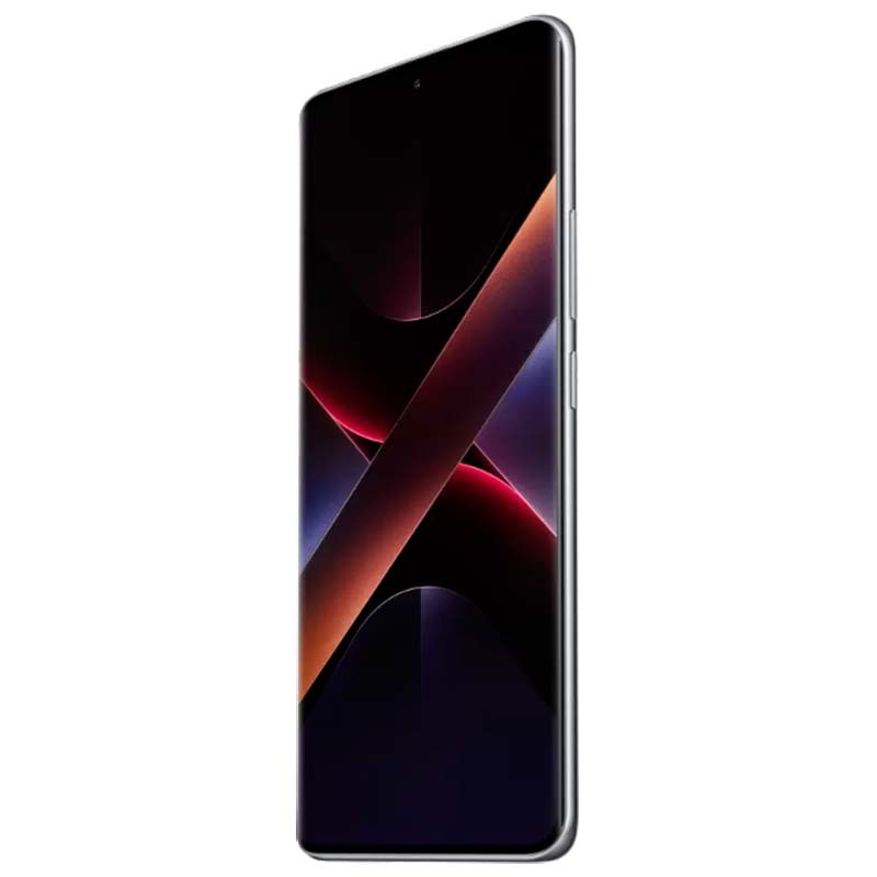 Xiaomi Poco X7 5G 8GB/256GB Plata - vista frontal y lateral derecho