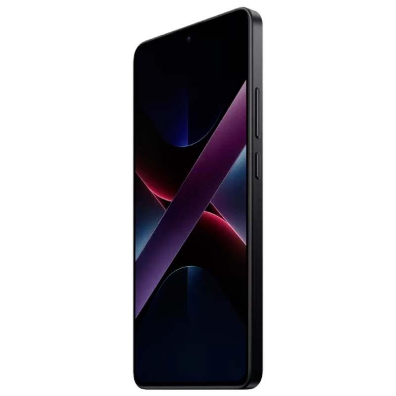 Xiaomi Poco X7 Pro 5G 12GB/256GB Negro - vista frontal y lateral derecho