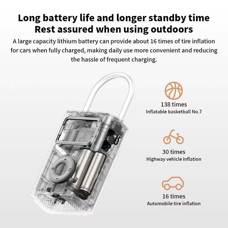 Xiaomi Portable Electric Air Compressor 2 Pro - batería de larga duración