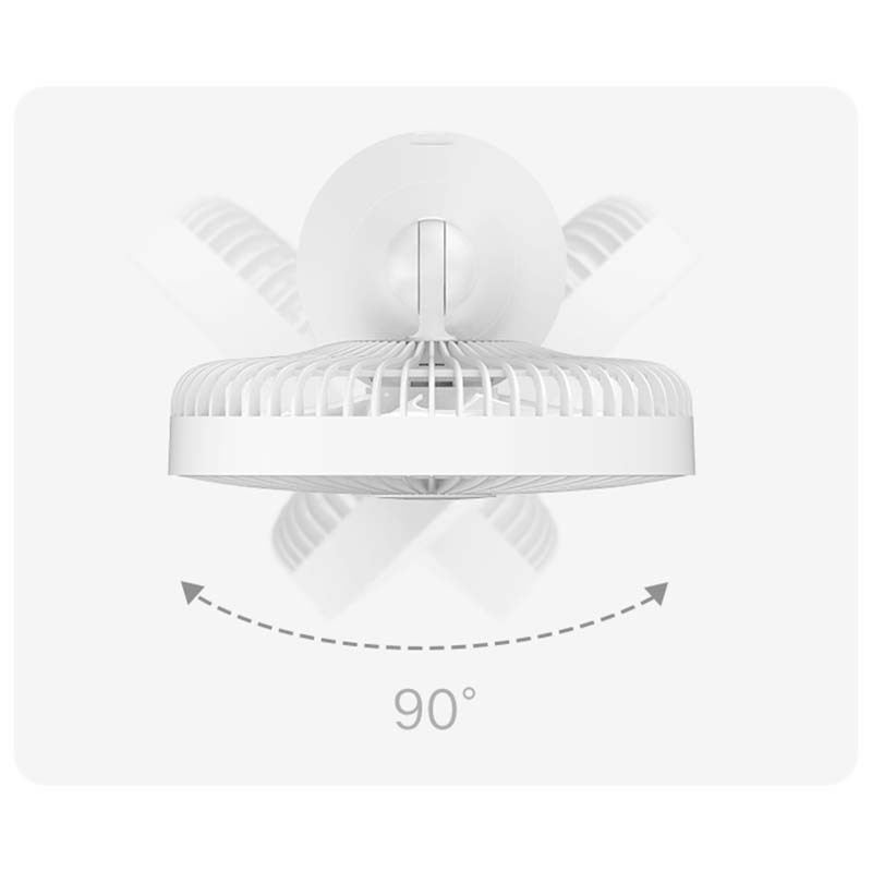 oscilación horizontal del Ventilador Xiaomi Rechargeable Mini Fan