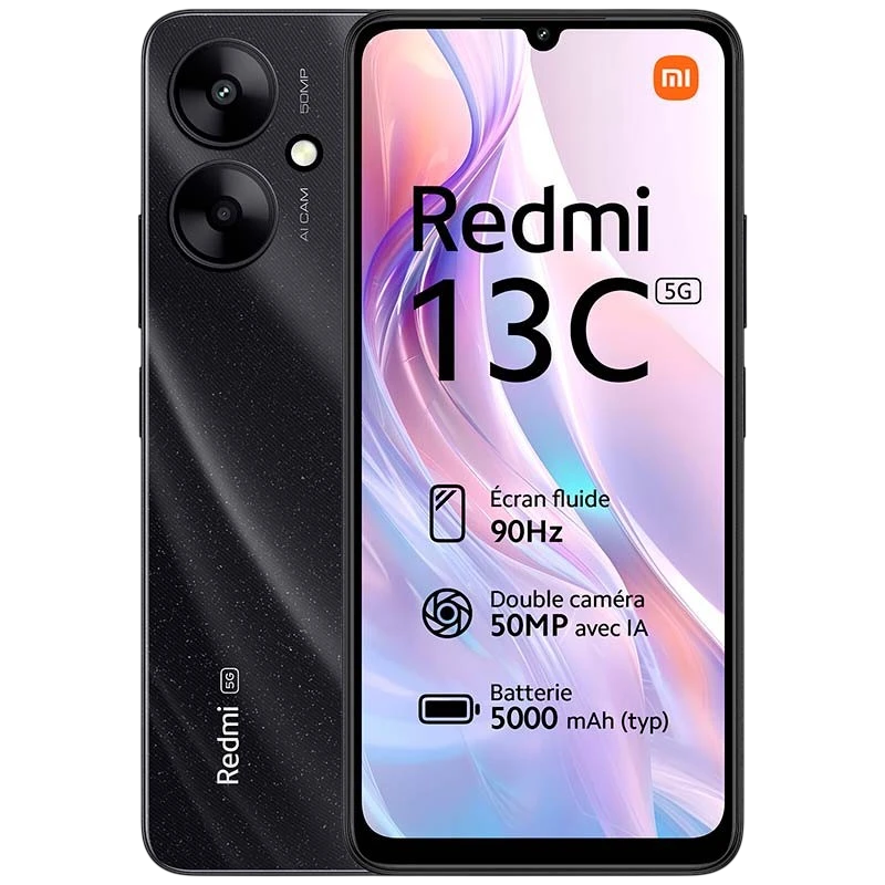 Teléfono móvil Xiaomi Redmi 13C 5G 4GB/128GB Negro