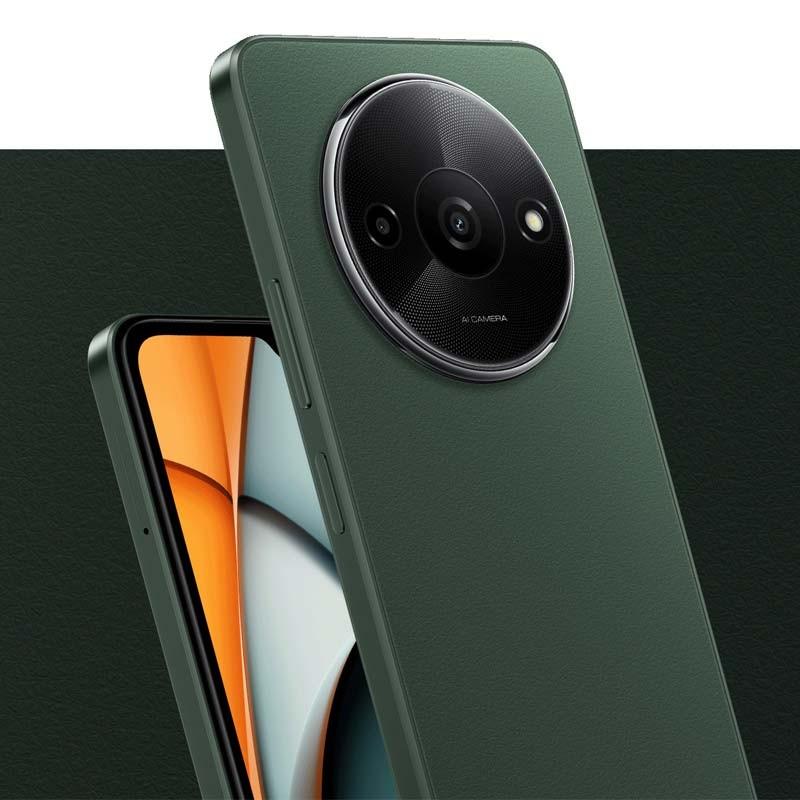 vista frontal, trasera y lateral del Teléfono móvil Xiaomi Redmi A3 3GB/64GB Verde