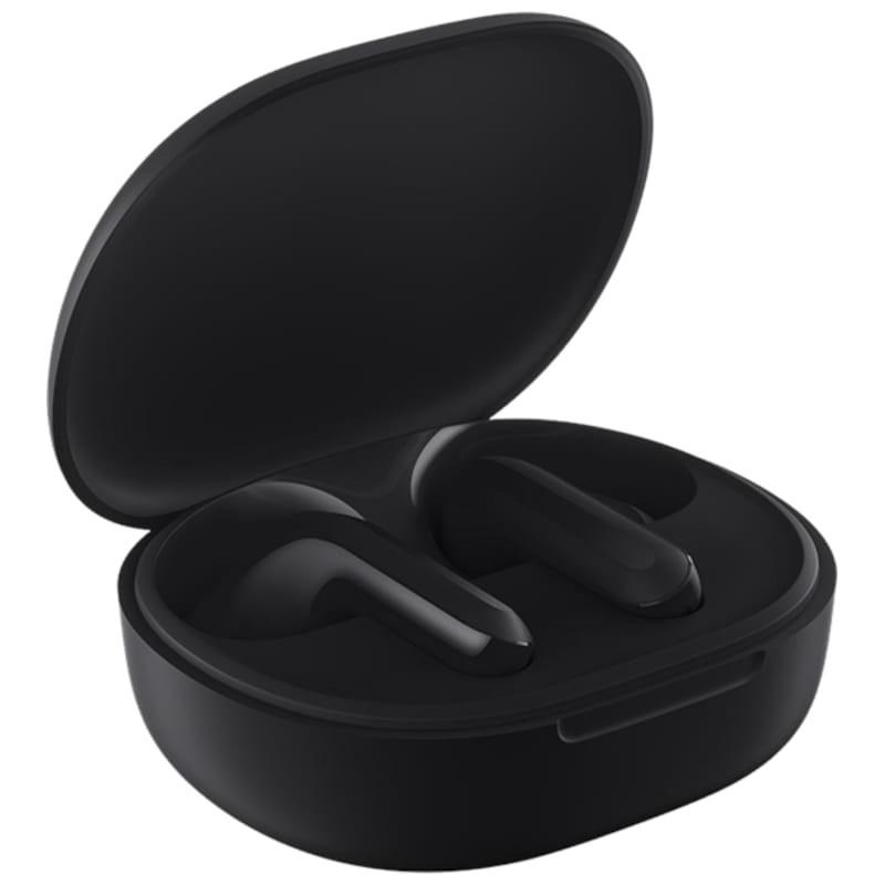 vista frontal y lateral de los Auriculares Bluetooth Xiaomi Redmi Buds 4 Lite Negro
