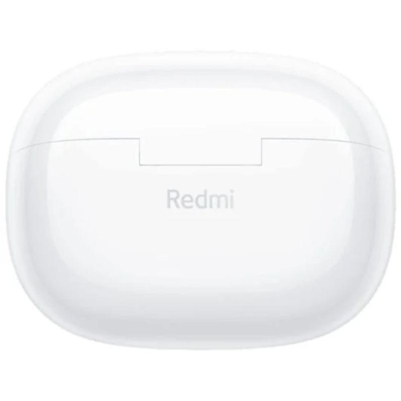 Vue de face de l'étui fermé des Écouteurs Xiaomi Redmi Buds 5 Pro Blanc