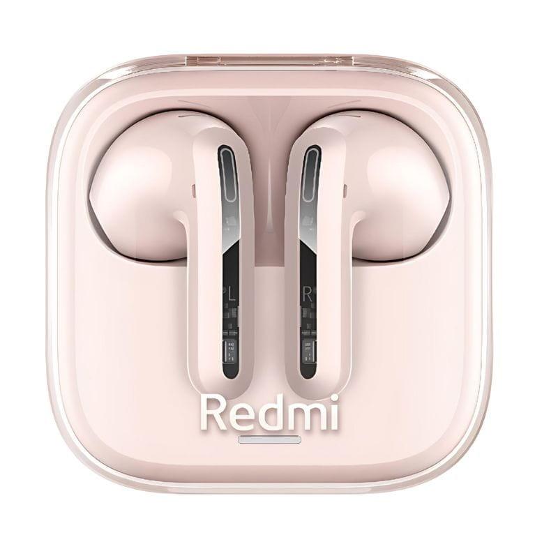 Xiaomi Redmi Buds 6 Active Rosa - Auriculares Bluetooth Frontal dentro de su caja de carga