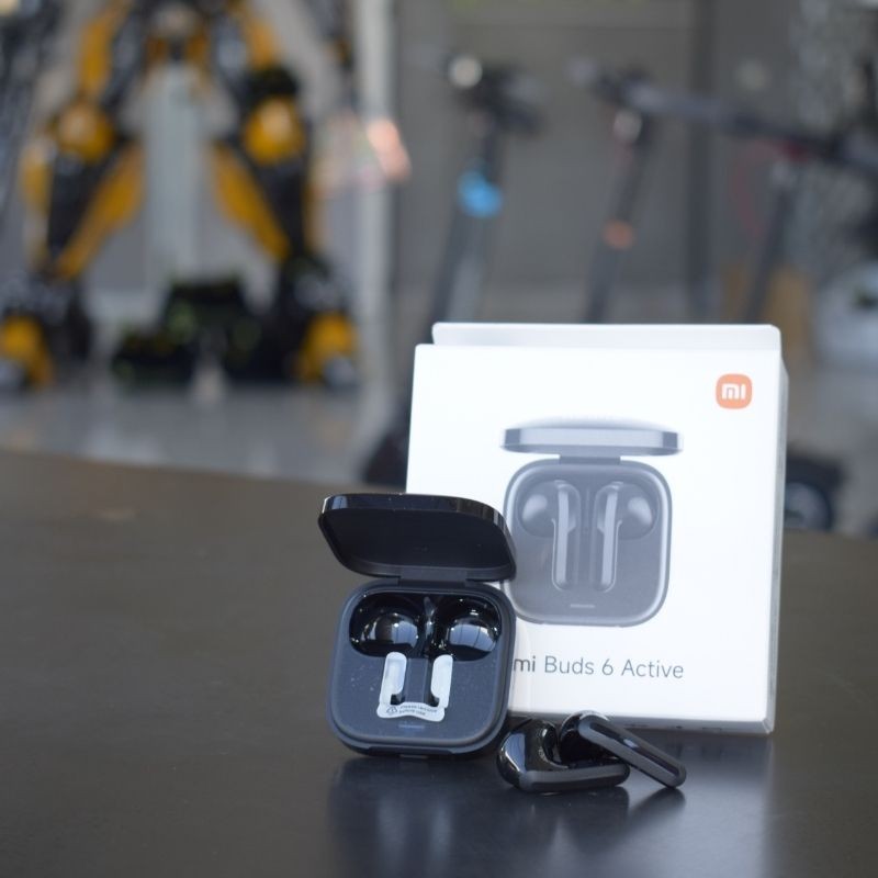 Photo de face réelle du Xiaomi Redmi Buds 6 Active Black - Écouteurs Bluetooth