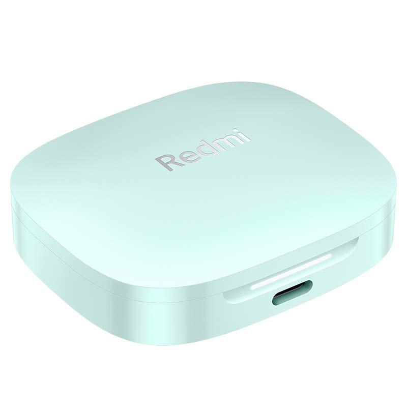 Xiaomi Redmi Buds 6 Vert - vue de face et latérale de l'étui