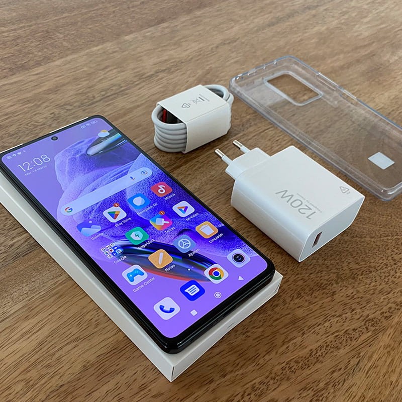 Xiaomi Redmi Note 12 Pro+ 5G 8GB/256GB Negro Foto real del frontal con la caja y accesorios