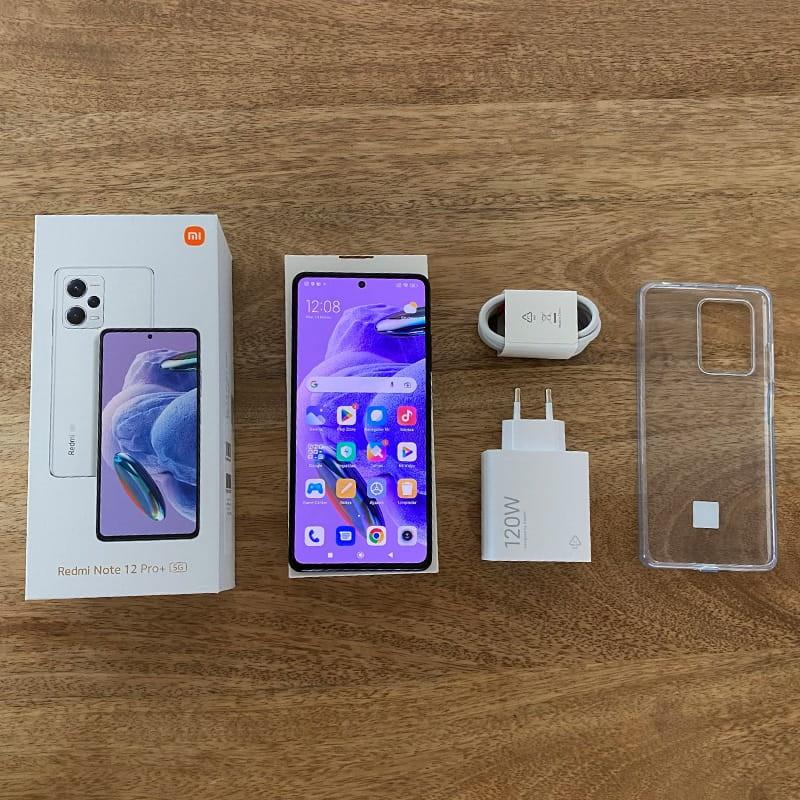 Telefono móvil Xiaomi Redmi Note 12 Pro+ 5G 8GB/256GB Negro frontal con la caja y accesorios