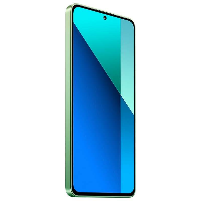 vista frontal y lateral izquierdo del Teléfono móvil Xiaomi Redmi Note 13 4G 6GB/128GB Verde